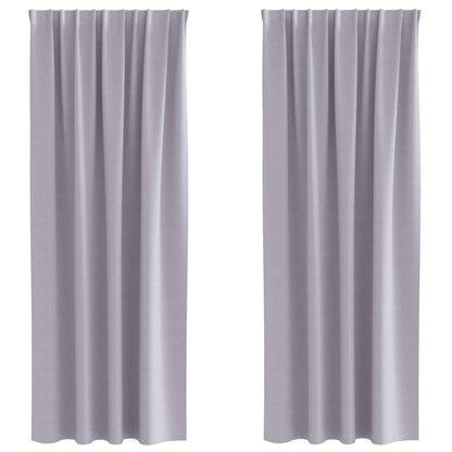 Cortinas opacas com cortinas Metal Grey Poliéster