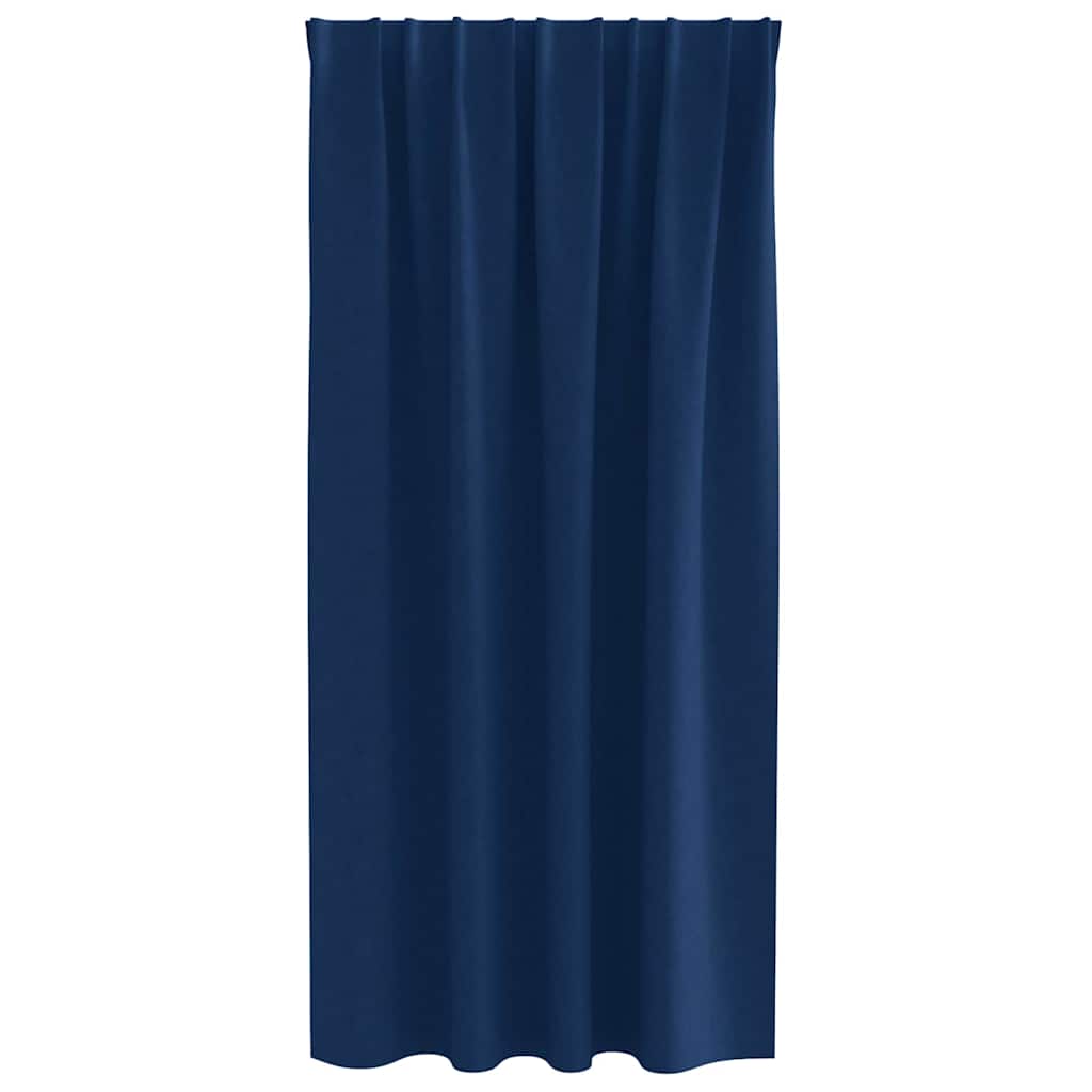 Cortinas opacas com cortinas Azul Escuro Poliéster