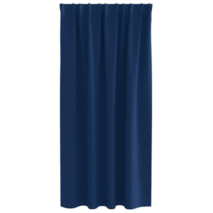 Cortinas opacas com cortinas Azul Escuro Poliéster