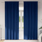 Cortinas opacas com cortinas Azul Escuro Poliéster
