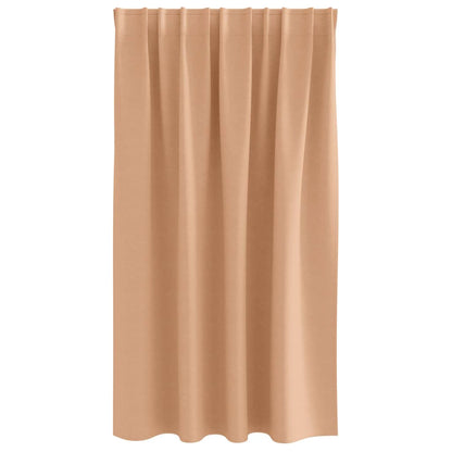 Cortinas opacas com cortinas Marrom Claro Poliéster