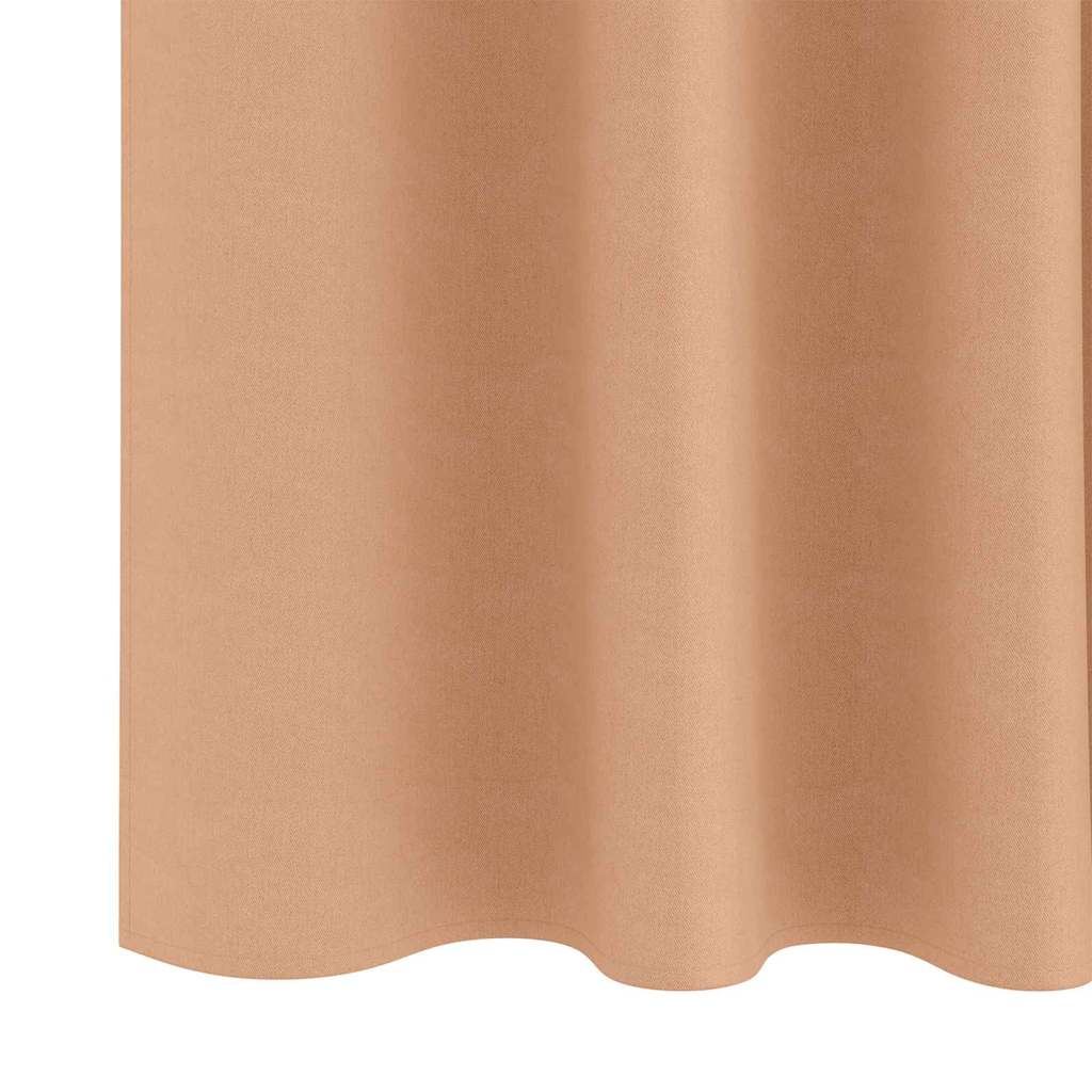 Cortinas opacas com cortinas Marrom Claro Poliéster