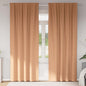 Cortinas opacas com cortinas Marrom Claro Poliéster
