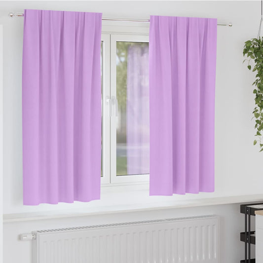 Cortinas opacas com cortinas Roxo Poliéster