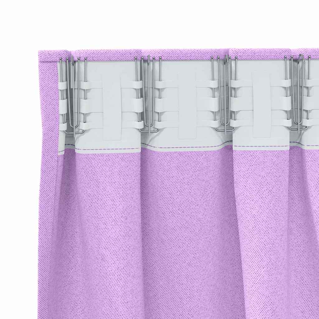 Cortinas opacas com cortinas Roxo Poliéster
