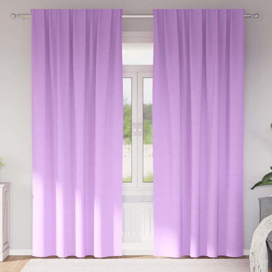 Cortinas opacas com cortinas Roxo Poliéster