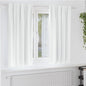 Cortinas opacas com cortinas Branco brilhante Poliéster