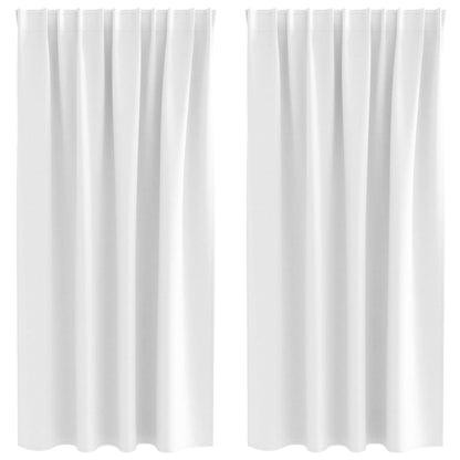 Cortinas opacas com cortinas Branco brilhante Poliéster