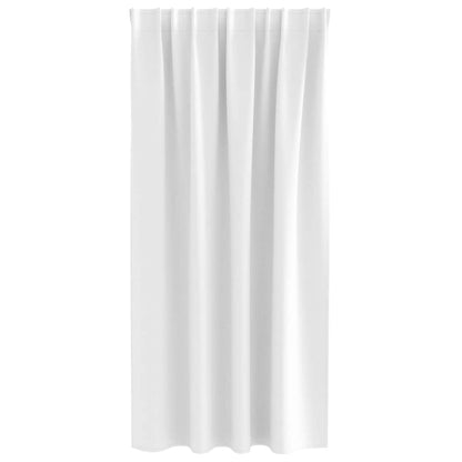 Cortinas opacas com cortinas Branco brilhante Poliéster