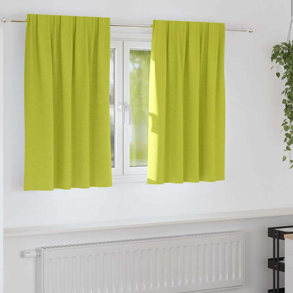 Cortinas opacas com cortinas Verde Poliéster