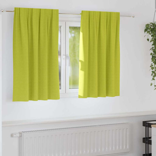Cortinas opacas com cortinas Verde Poliéster