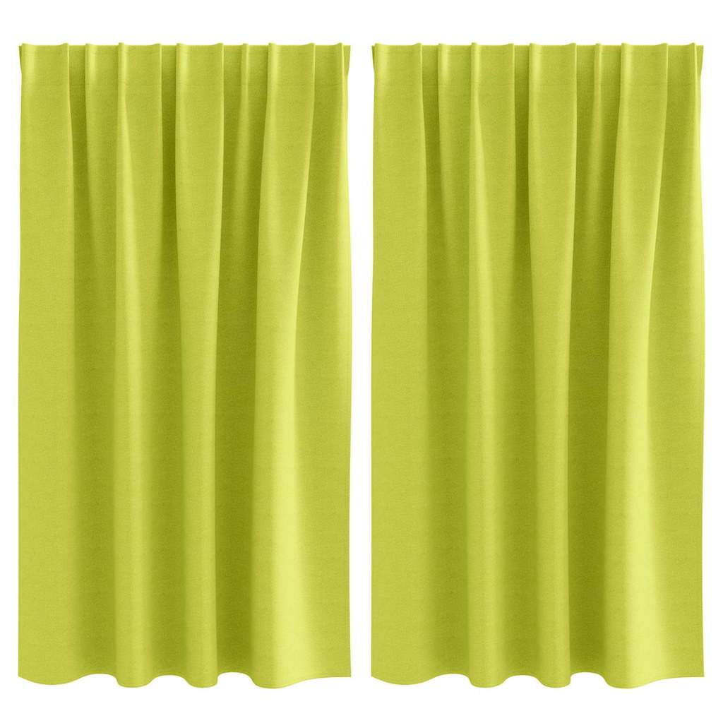 Cortinas opacas com cortinas Verde Poliéster