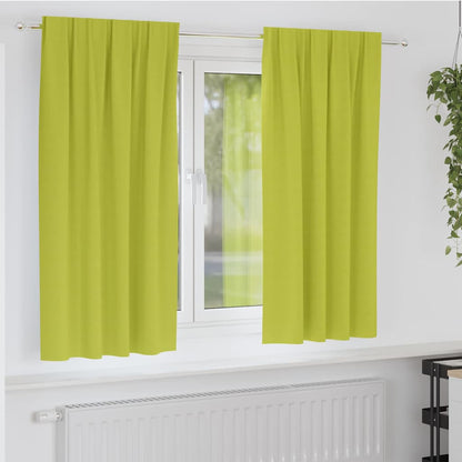 Cortinas opacas com cortinas Verde Poliéster