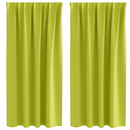 Cortinas opacas com cortinas Verde Poliéster