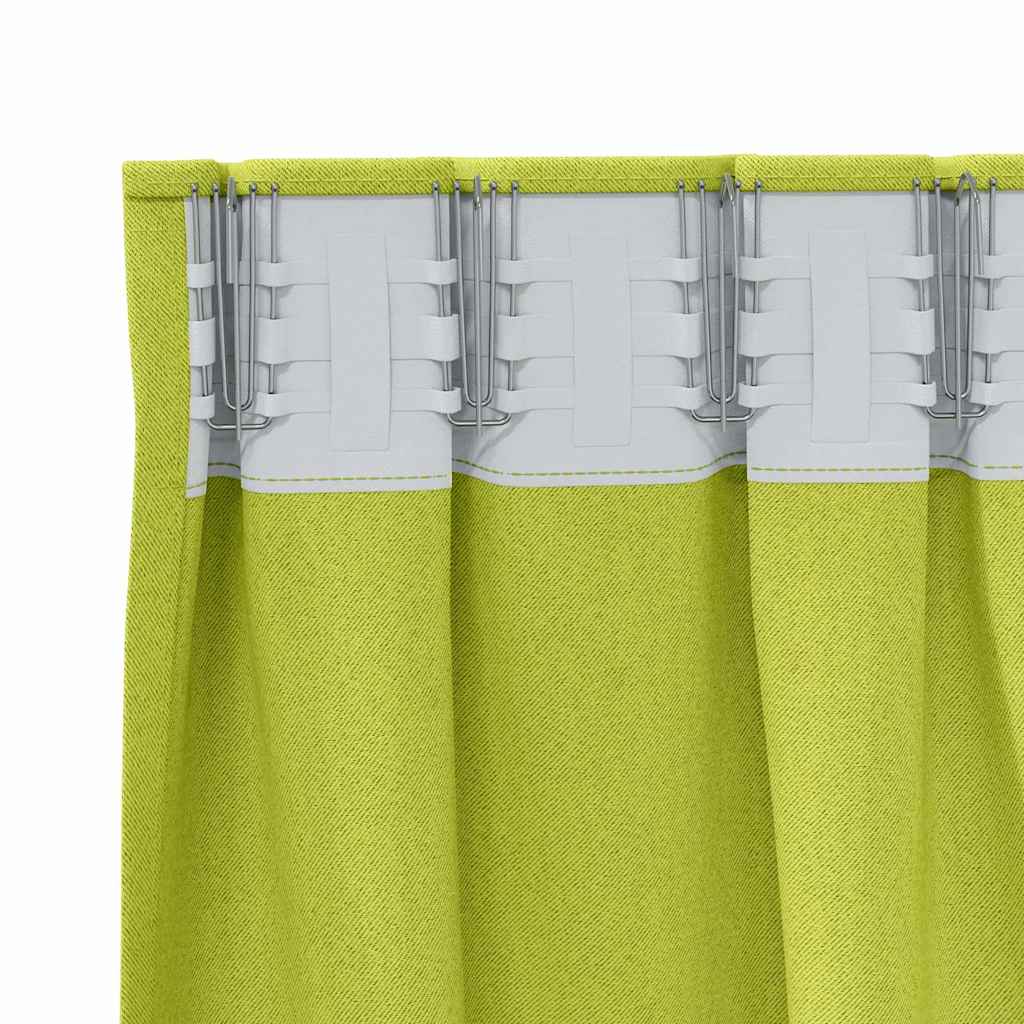 Cortinas opacas com cortinas Verde Poliéster