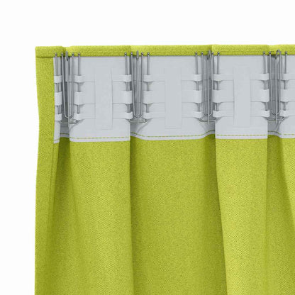 Cortinas opacas com cortinas Verde Poliéster