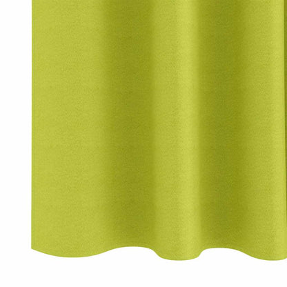 Cortinas opacas com cortinas Verde Poliéster
