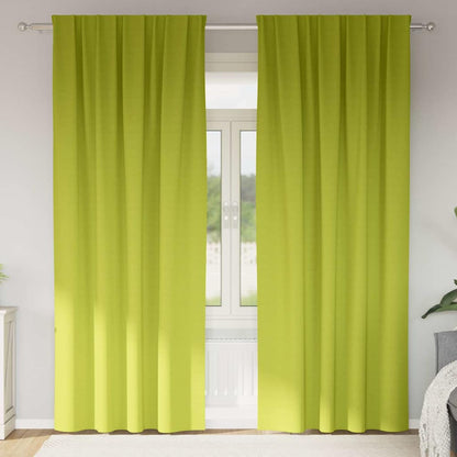 Cortinas opacas com cortinas Verde Poliéster