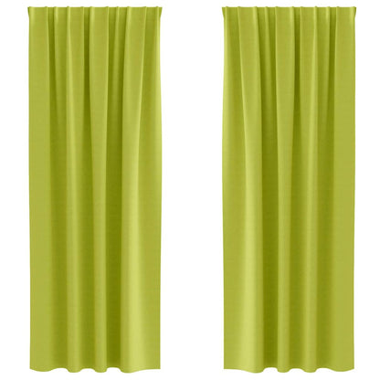 Cortinas opacas com cortinas Verde Poliéster