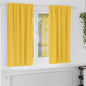 Cortinas opacas com cortinas Amarelo Mostarda Poliéster
