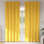 Cortinas opacas com cortinas Amarelo Mostarda Poliéster