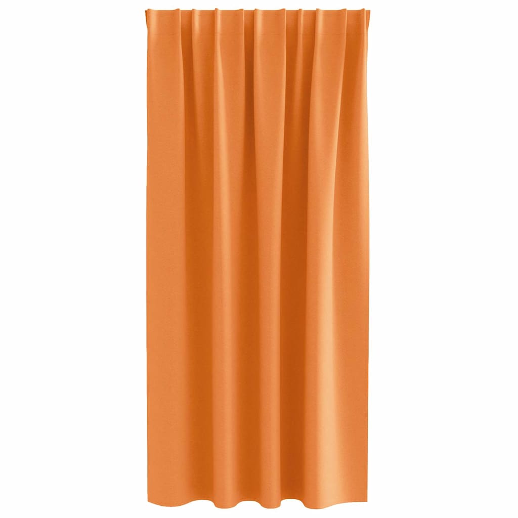 Cortinas opacas com cortinas Laranja Poliéster