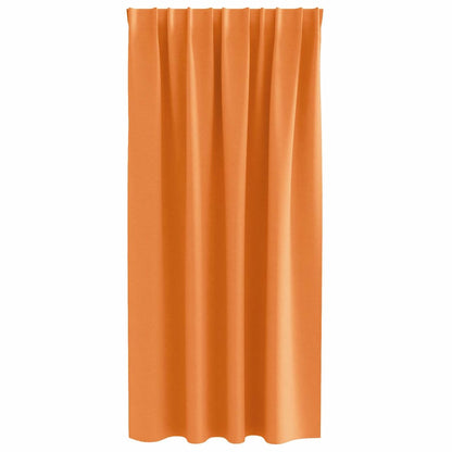 Cortinas opacas com cortinas Laranja Poliéster