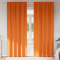 Cortinas opacas com cortinas Bright Orange Poliéster