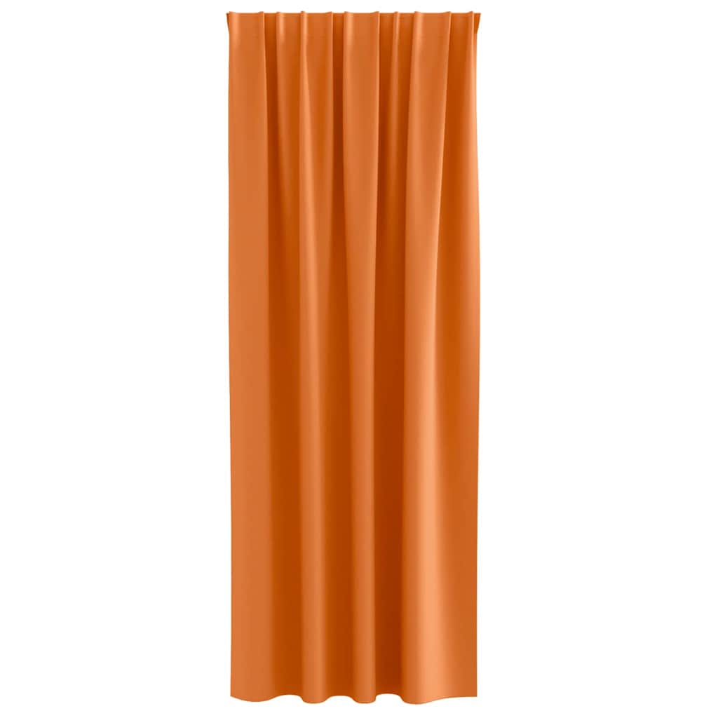 Cortinas opacas com cortinas Bright Orange Poliéster