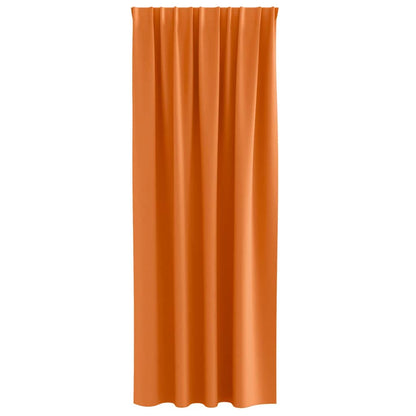 Cortinas opacas com cortinas Bright Orange Poliéster
