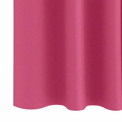 Cortinas opacas com cortinas Bright Pink Poliéster