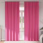 Cortinas opacas com cortinas Bright Pink Poliéster