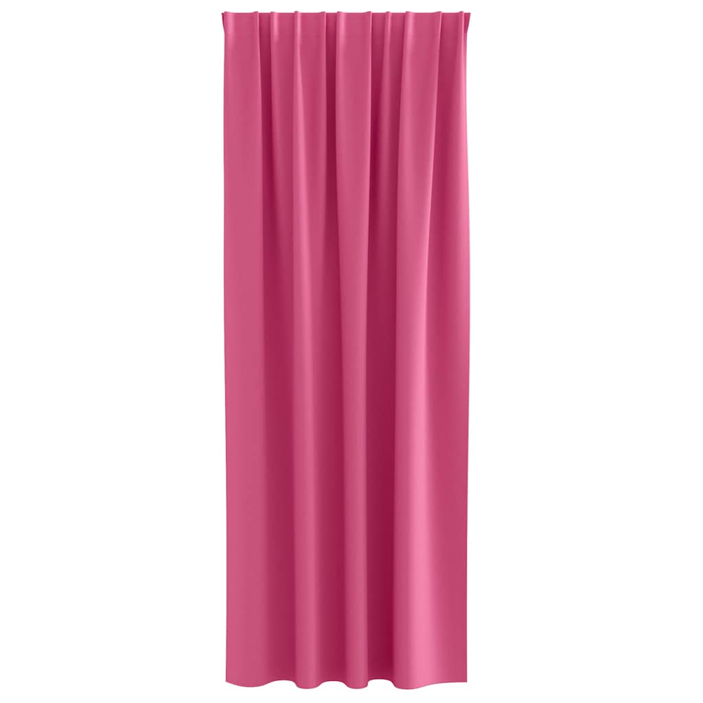Cortinas opacas com cortinas Bright Pink Poliéster