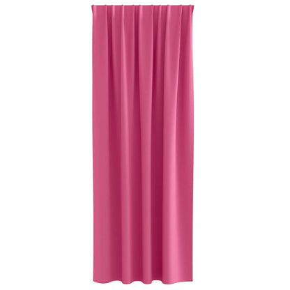 Cortinas opacas com cortinas Bright Pink Poliéster