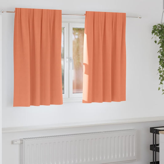 Cortinas opacas com cortinas Terracota Poliéster