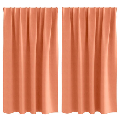 Cortinas opacas com cortinas Terracota Poliéster