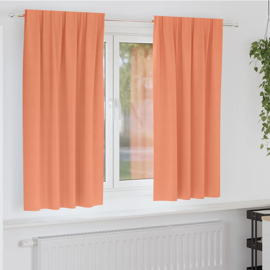 Cortinas opacas com cortinas Terracota Poliéster