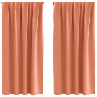 Cortinas opacas com cortinas Terracota Poliéster