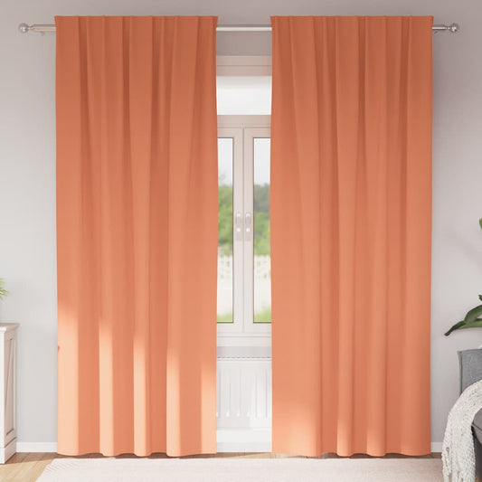 Cortinas opacas com cortinas Terracota Poliéster