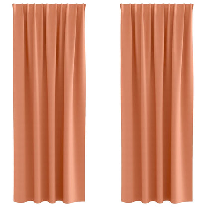 Cortinas opacas com cortinas Terracota Poliéster