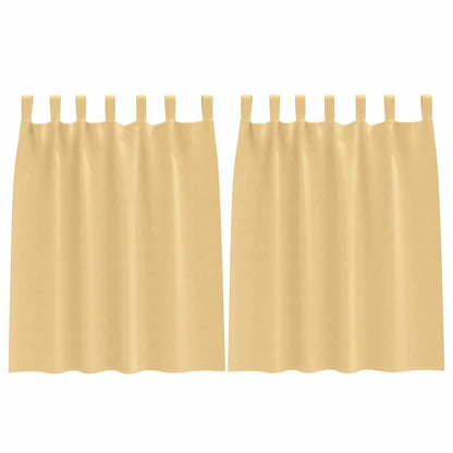 Cortinas opacas com cortinas Bege Poliéster