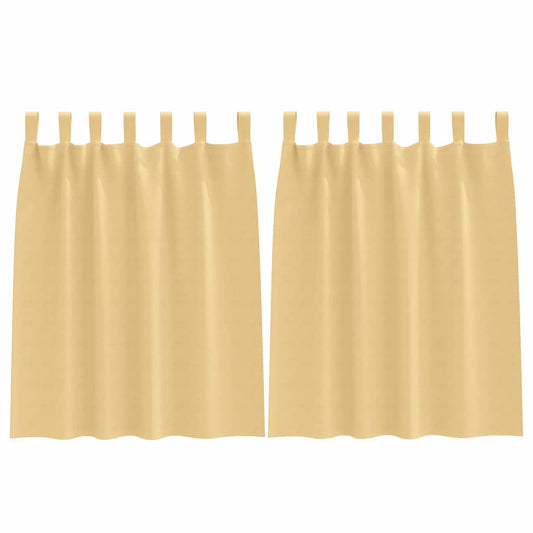 Cortinas opacas com cortinas Bege Poliéster