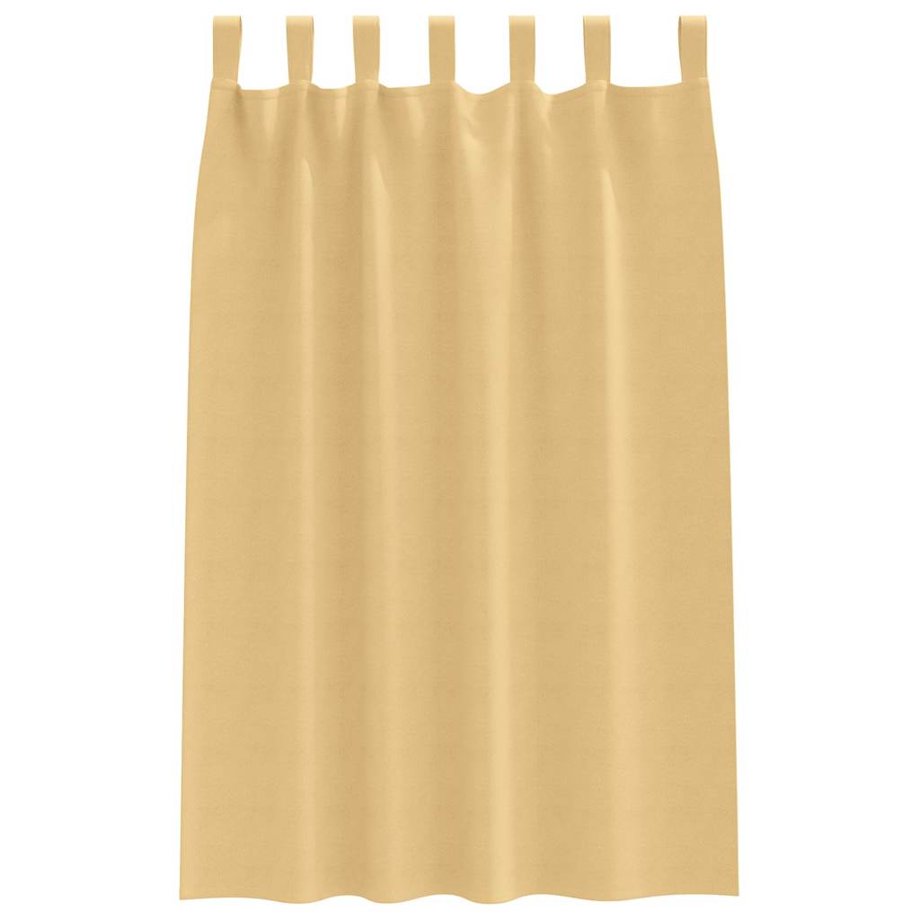 Cortinas opacas com cortinas Bege Poliéster