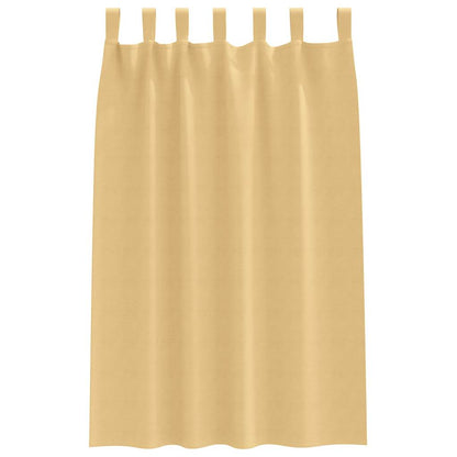 Cortinas opacas com cortinas Bege Poliéster