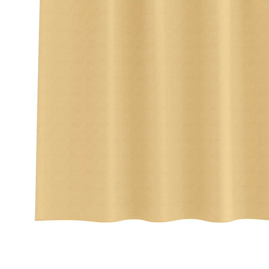Cortinas opacas com cortinas Bege Poliéster