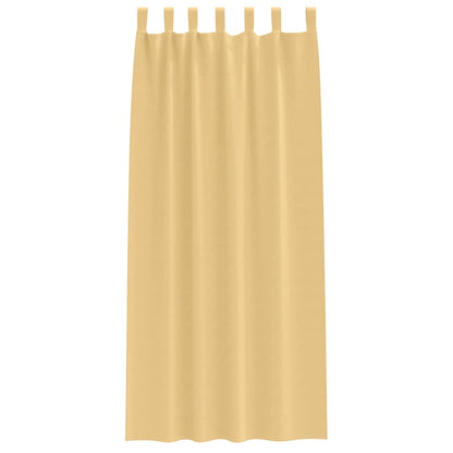 Cortinas opacas com cortinas Bege Poliéster