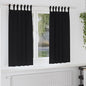 Cortinas opacas com cortinas Preto Poliéster