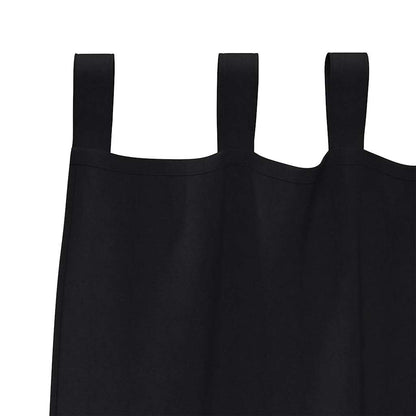 Cortinas opacas com cortinas Preto Poliéster
