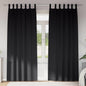 Cortinas opacas com cortinas Preto Poliéster