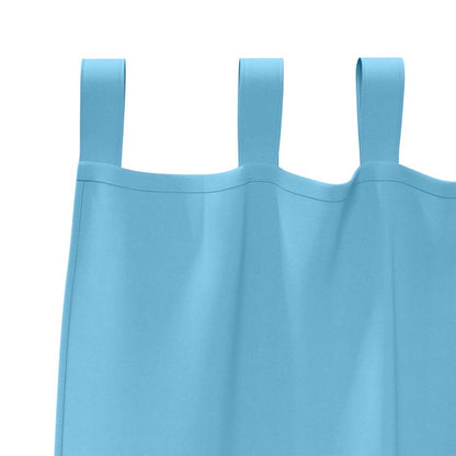 Cortinas opacas com cortinas Azul Claro Poliéster